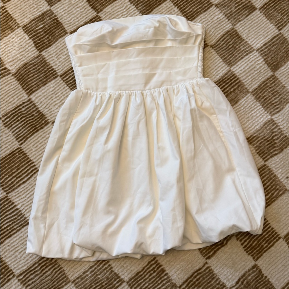 Showpo White Strapless Dress